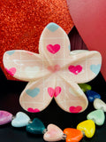 Pastel Hear Hair Claw
